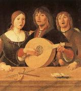 Giovanni Lanfranco Lute curriculum has five strings and 10 frets USA oil painting reproduction